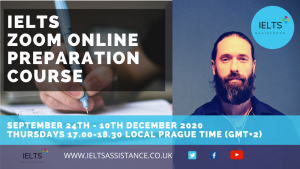 Academic IELTS Zoom Online Prepration course September - December 2020