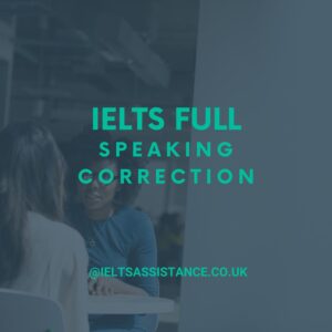 IELTS Full Speaking correction